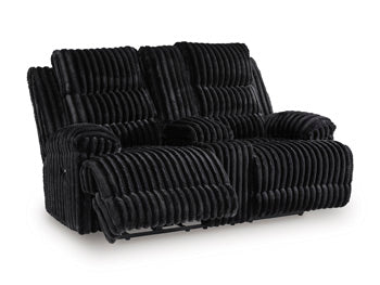 Rhine Falls Reclining Loveseat with Console