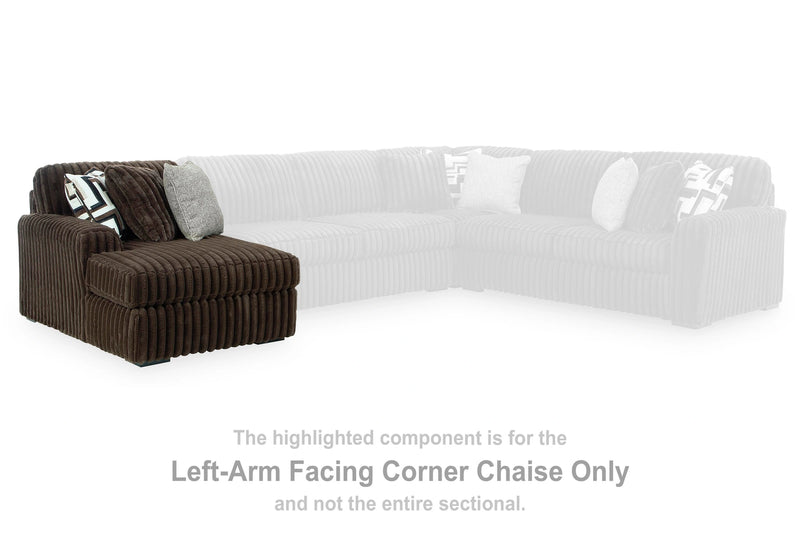 Midnight-Madness Sectional with Chaise