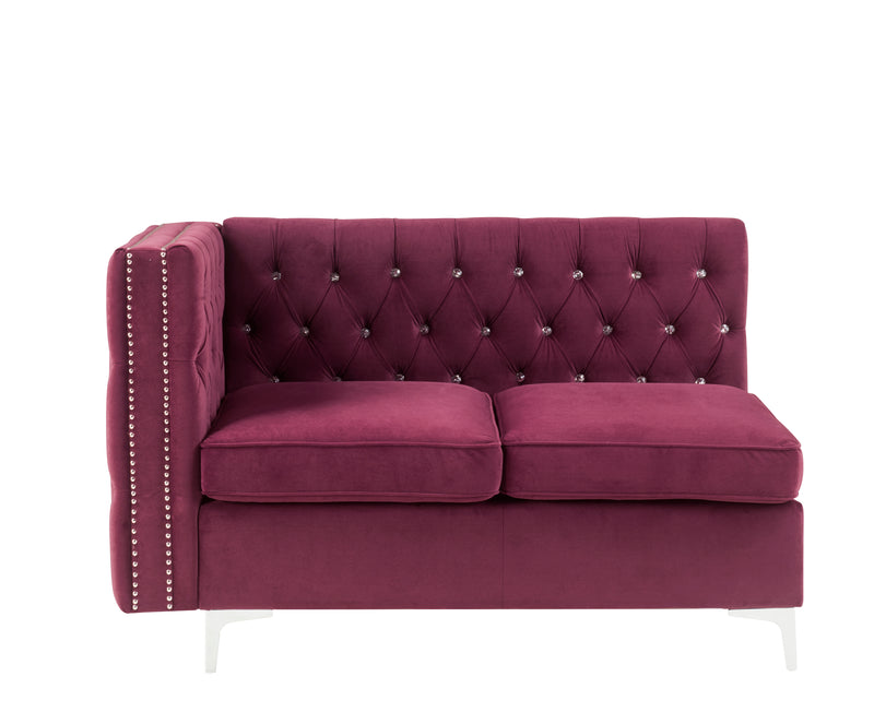 Modular - Armless Loveseat w/2 Pillows