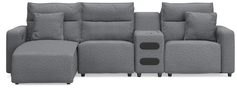 Modmax II Reclining Sectional with Chaise and Audio Console