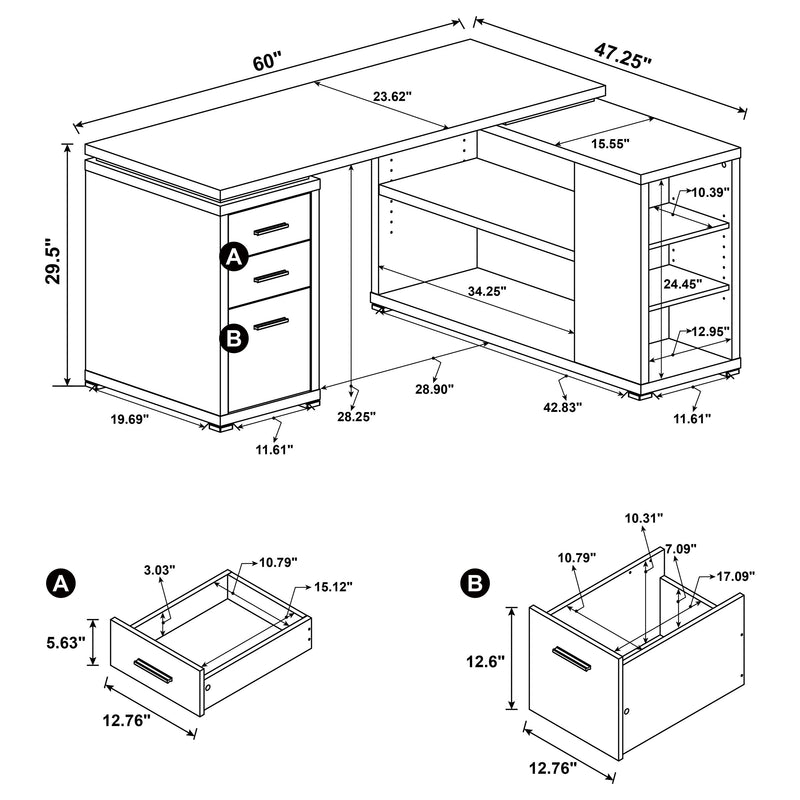 Yvette Computer Desk