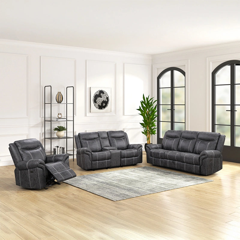 Power Motion Glider Loveseat w/USB Port