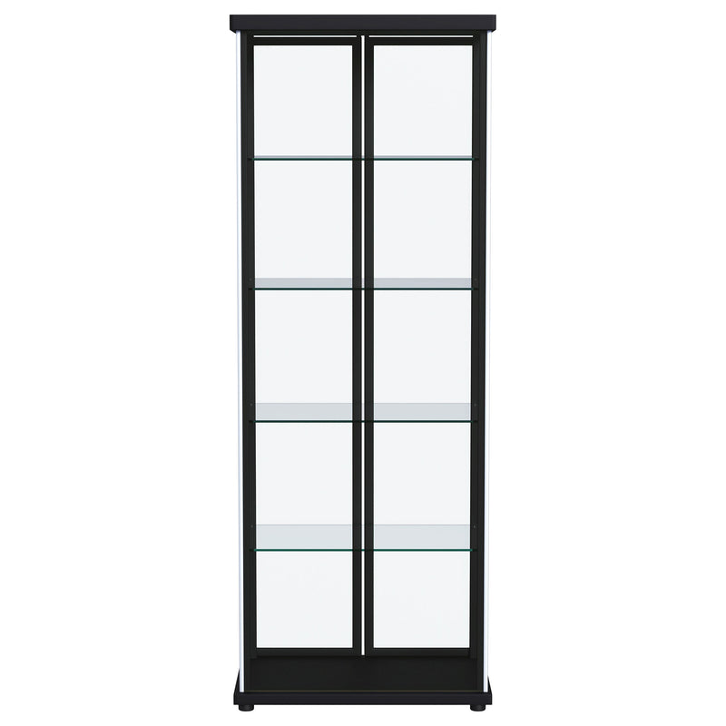 Aero Curio Cabinet with LED Lighting