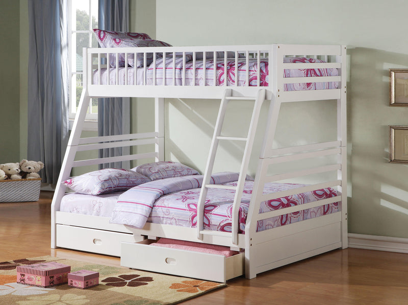 Jason White Bunk Bed (Twin/Full)