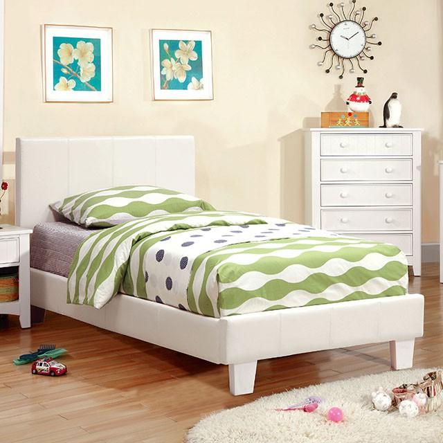 Winn Park Cal.King, E.King, Twin, & Full Bed Chrome, Gray, Brown, & Chrome