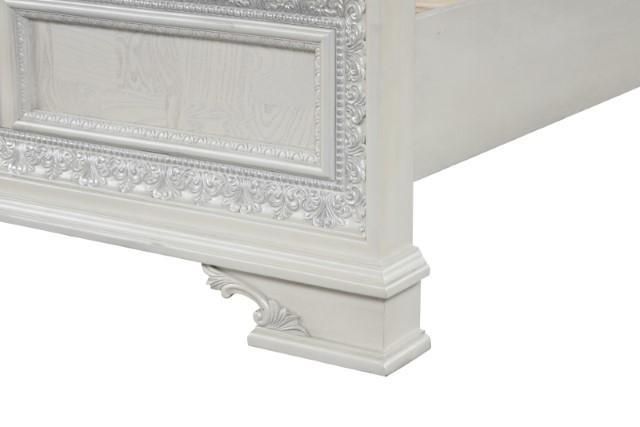 Stella Mia Bed White & White