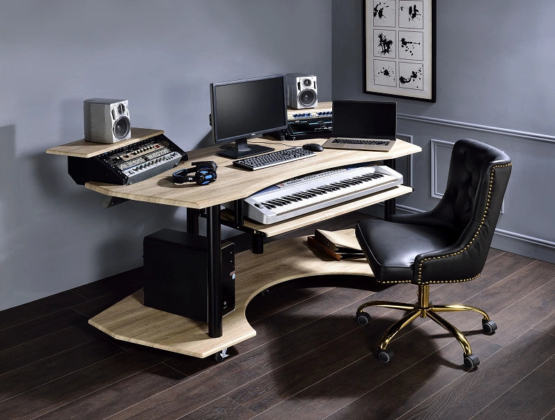 Eleazar Natural Oak Computer Desk
